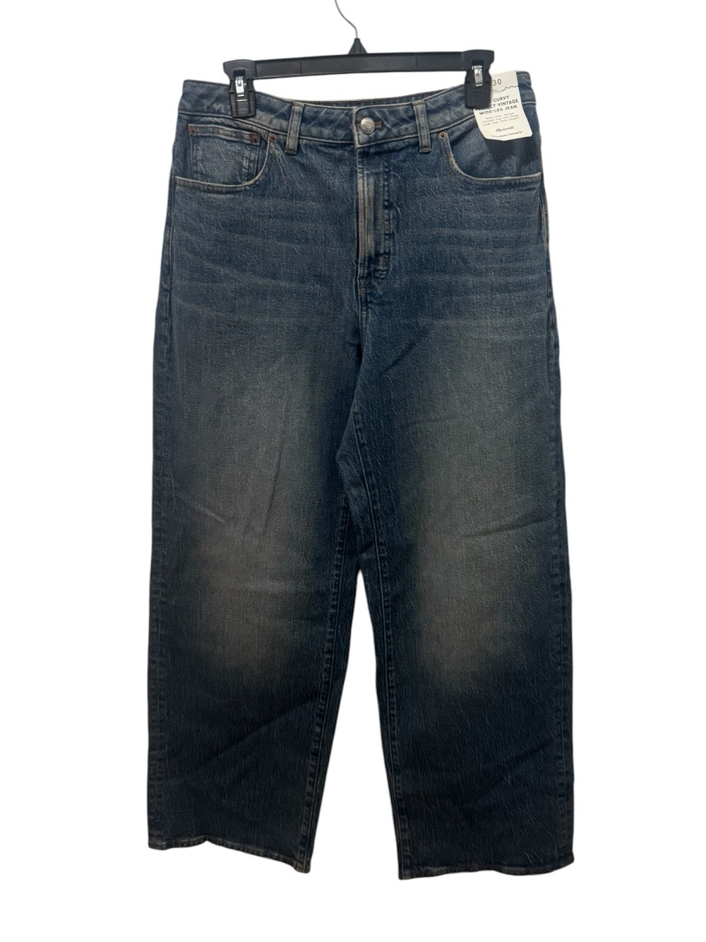 Madewell Curvy Vintage Wide Leg Jeans Size 30